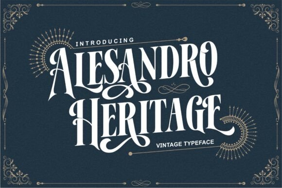 Alesandro: A Timeless Vintage Typeface for Modern Design