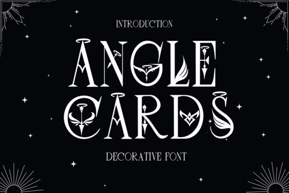 Angel Cards: A Divine Decorative Font for Mystical Design