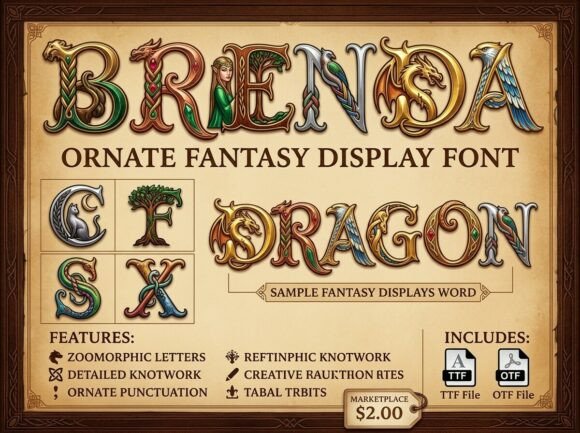 Brenda: A Bold Typography Solution