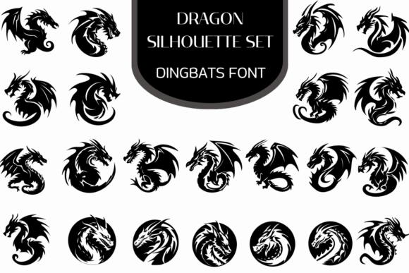 Dragon Silhouette Set
