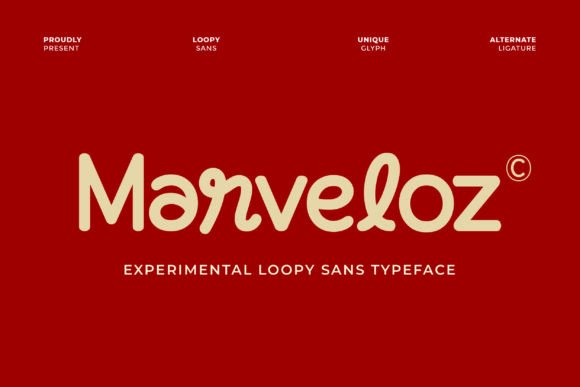 Marveloz: A Playful and Unique Typeface for Creative Expression