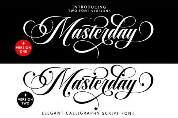 Masterday: A Versatile Script Font for Elegant Design