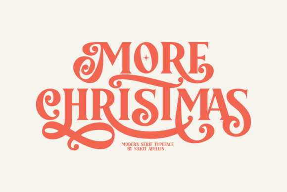 More Christmas: A Festive Font for Celebratory Design