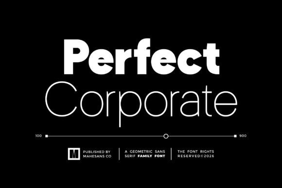 Perfect Corporate: A Modern Typeface for Professional Design