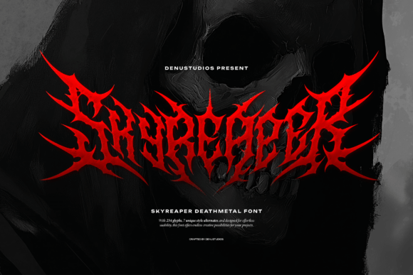 Skyreaper: A Death Metal Font That Defines Brutal Elegance