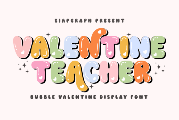 Valentine Teacher: A Playful Font for Creative Expression