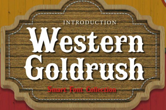 Western Goldrush: A Bold Vintage Display Font for Modern Design